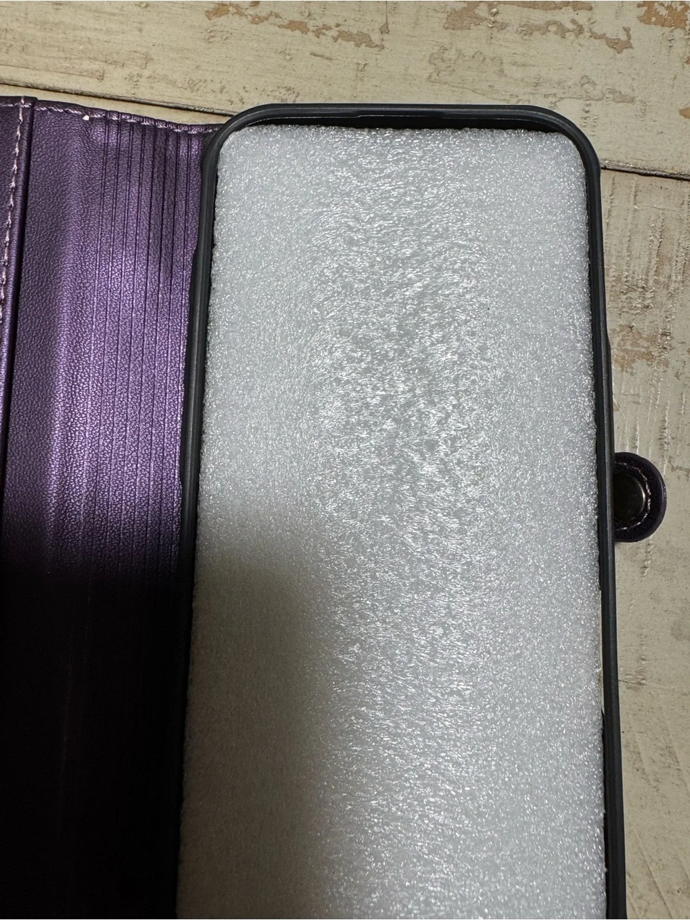 defencase purple wallet
